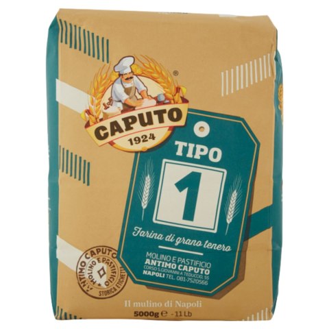 CAPUTO Włoska Mąka Pszenna Tipo 1 z Zarodkami Pszenicy 5kg CAPUTO Włoska Mąka Pszenna Tipo 1 z Zarodkami Pszenicy 5kg