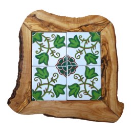 Deska z drewna oliwnego do krojenia serwowania wzór 11 35x30cm