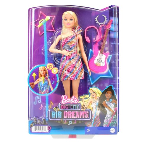 LALKA BARBIE BIG CITY BIG DREAMS Muzyczna Świecąca Lalka + Akcesoria LALKA BARBIE BIG CITY BIG DREAMS Muzyczna Świecąca Lalka + Akcesoria