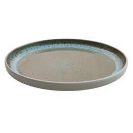 ARCA REACTIVE Beżowo-Niebieski Talerz Płaski Obiadowy 26,5cm Ceramika