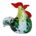 SZKLANA DEKORACJA Kogucik Żółty 9cm Typu MURANO