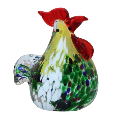 SZKLANA DEKORACJA Kogucik Żółty 9cm Typu MURANO SZKLANA DEKORACJA Kogucik Żółty 9cm Typu MURANO