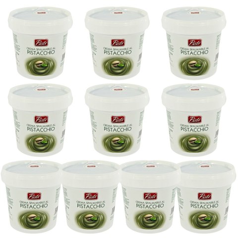 Zestaw PISTI CREMA DI PISTACCHIO krem pistacjowy 45% Sycylia 1kg x10 szt.