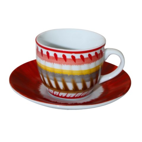 ARCA APULIA Czerwony Zestaw Filiżanek Do Kawy Espresso 90ml - 6szt. ARCA APULIA Czerwony Zestaw Filiżanek Do Kawy Espresso 90ml - 6szt.