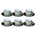ARCA APULIA Zielony Zestaw Filiżanek Do Kawy Espresso 90ml - 6szt.