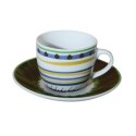 ARCA APULIA Zielony Zestaw Filiżanek Do Kawy Espresso 90ml - 6szt.