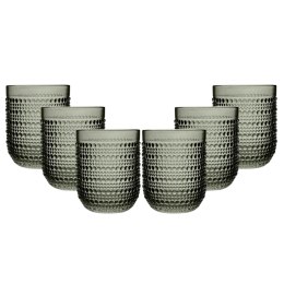 ARCA SERENITY ZESTAW Szklanek Smoke Do Napojów Wody Soku 250ml - 6szt.
