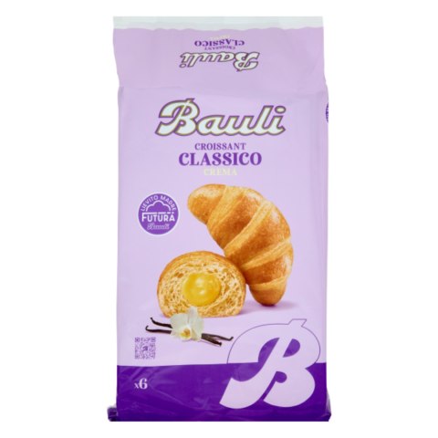 BAULI CROISSANT Rogaliki z Kremem Waniliowym 6x50g Włochy BAULI CROISSANT Rogaliki z Kremem Waniliowym 6x50g Włochy