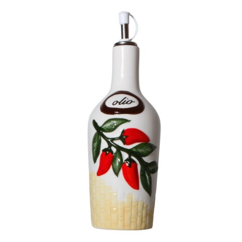 BUTELKA NA OLIWĘ z Dozownikiem Ceramika Peperoncino 3D