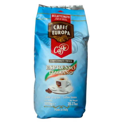 CAFFE EUROPA KAWA ESPRESSO ITALIANO Decaffeinato 1kg Włochy CAFFE EUROPA KAWA ESPRESSO ITALIANO Decaffeinato 1kg Włochy