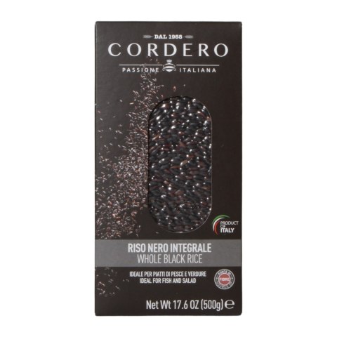 CORDERO RYŻ BRĄZOWY CZARNY Pełnoziarnisty Integrale Włoski 500g CORDERO RYŻ BRĄZOWY CZARNY Pełnoziarnisty Integrale Włoski 500g