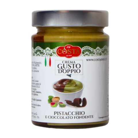 COSTA DOLCI Krem Pistacjowy z Czekoladą Duo 330g Włochy COSTA DOLCI Krem Pistacjowy z Czekoladą Duo 330g Włochy