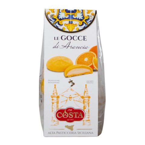 COSTA DOLCI Włoskie Kruche Ciastka z Kremem Pomarańczowym Sycylia 120g COSTA DOLCI Włoskie Kruche Ciastka z Kremem Pomarańczowym Sycylia 120g