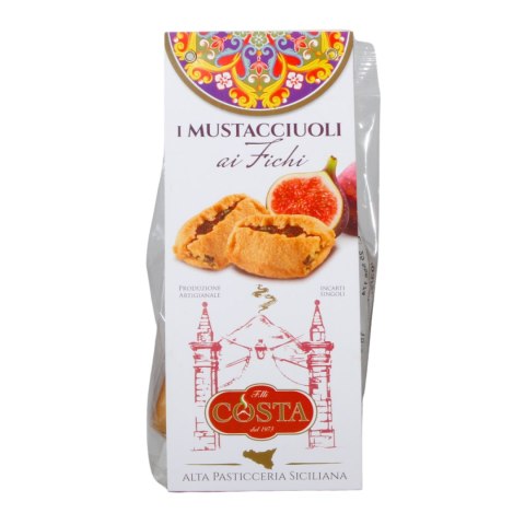 COSTA DOLCI Włoskie Kruche Ciastka z Nadzieniem Figowym Sycylia 120g