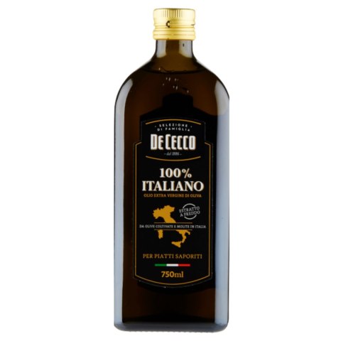 DE CECCO 100% ITALIANO Oliwa z Oliwek Extra Vergine 750ml DE CECCO 100% ITALIANO Oliwa z Oliwek Extra Vergine 750ml