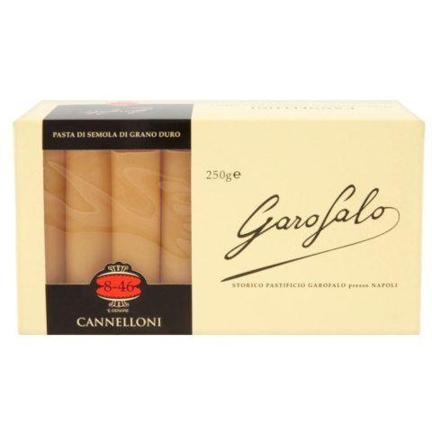 GAROFALO CANNELLONI n.8-46 Włoski Makaron Do Nadziewania 250g GAROFALO CANNELLONI n.8-46 Włoski Makaron Do Nadziewania 250g