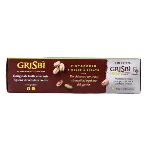 GRISBI Biszkopty z nadzieniem Pistacjowym 150g GRISBI Biszkopty z nadzieniem Pistacjowym 150g