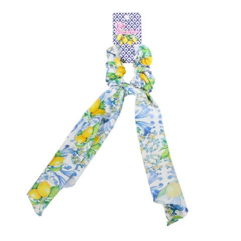 GUMKA DO WŁOSÓW SCRUNCHIES Apaszka Wstążka CYTRYNY Wzór 9 Włochy GUMKA DO WŁOSÓW SCRUNCHIES Apaszka Wstążka CYTRYNY Wzór 9 Włochy