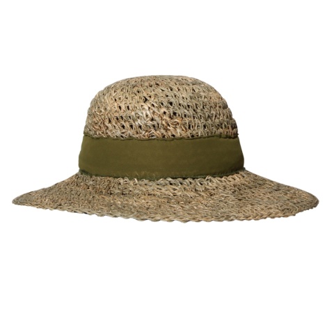 KAPELUSZ SŁOMKOWY DAMSKI Letni Plażowy HANDMADE Kokarda Khaki KAPELUSZ SŁOMKOWY DAMSKI Letni Plażowy HANDMADE Kokarda Khaki