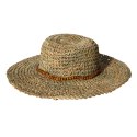 KAPELUSZ SŁOMKOWY DAMSKI Letni Plażowy z Trawy Morskiej HANDMADE
