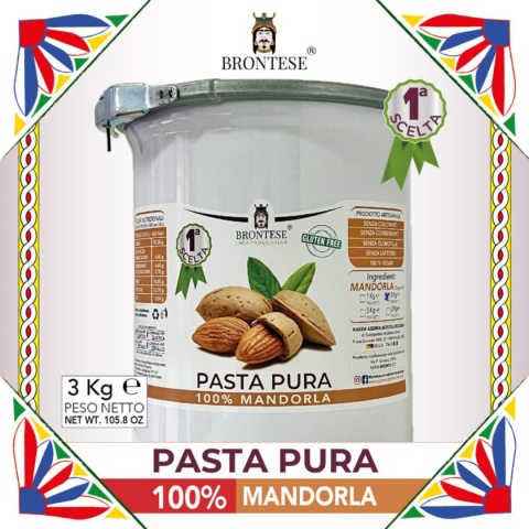 Krem MIGDAŁY 100% pasta Prima Scelta włoska BRONTESE z Sycyli 3kg WYPRZEDAŻ Krem MIGDAŁY 100% pasta Prima Scelta włoska BRONTESE z Sycyli 3kg WYPRZEDAŻ