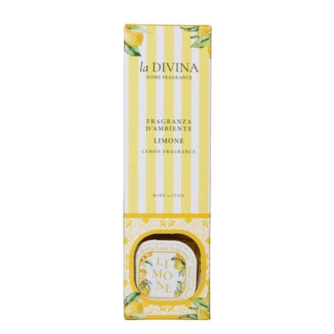 LA DIVINA PATYCZKI ZAPACHOWE CYTRYNOWE Odświeżacz 100ml Włochy