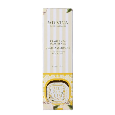 LA DIVINA PATYCZKI ZAPACHOWE CYTRYNOWY DESER Odświeżacz 100ml Włochy LA DIVINA PATYCZKI ZAPACHOWE CYTRYNOWY DESER Odświeżacz 100ml Włochy