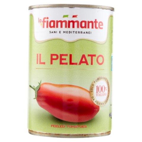LA FIAMMANTE POMIDORY Włoskie Pelati Bez Skórki 400g LA FIAMMANTE POMIDORY Włoskie Pelati Bez Skórki 400g