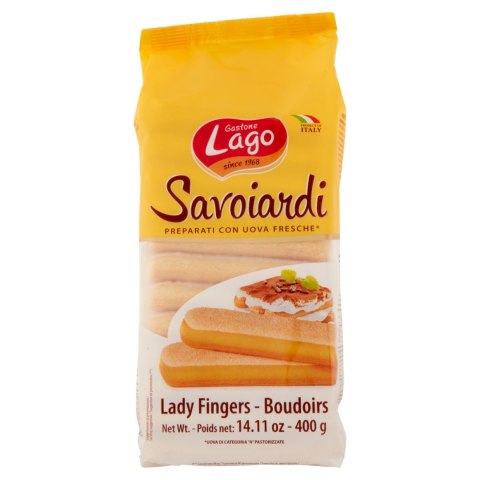 LAGO BISZKOPTY Włoskie Savoiardi do Tiramisu 400g LAGO BISZKOPTY Włoskie Savoiardi do Tiramisu 400g