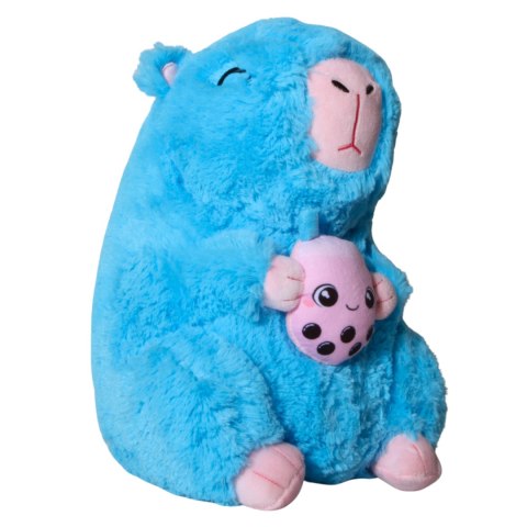 MASKOTKA KAPIBARA BUBBLE TEA Niebieska Przytulanka 28cm MASKOTKA KAPIBARA BUBBLE TEA Niebieska Przytulanka 28cm