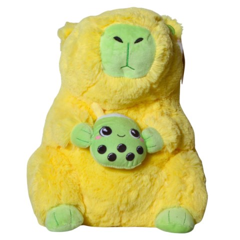 MASKOTKA KAPIBARA BUBBLE TEA Żółta Przytulanka 28cm MASKOTKA KAPIBARA BUBBLE TEA Żółta Przytulanka 28cm