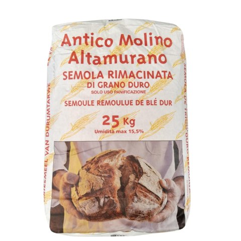 MOLINO PIANTONI włoska mąka Semolina Rimacinata 25kg MOLINO PIANTONI włoska mąka Semolina Rimacinata 25kg