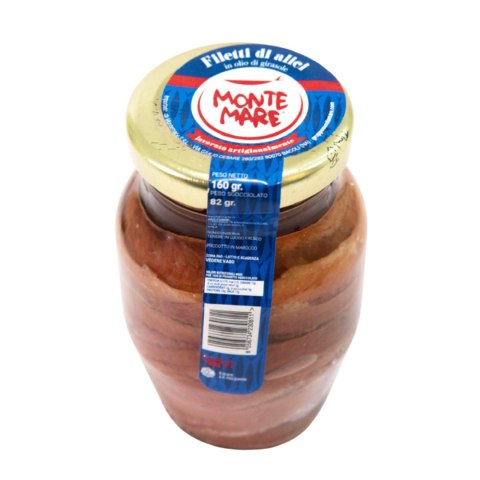 MONTE MARE FILETY ANCHOIS Włoskie Sardele 80g MONTE MARE FILETY ANCHOIS Włoskie Sardele 80g