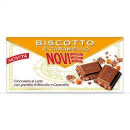 NOVI Czekolada z biszkoptem i chrupiącym karmelem 100g x 10szt