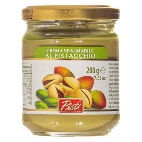 PISTI CREMA SPALMABILE AL PISTACCHIO Włoski Krem Pistacjowy 45% 200g PISTI CREMA SPALMABILE AL PISTACCHIO Włoski Krem Pistacjowy 45% 200g