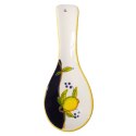 PODSTAWKA POD ŁYŻKĘ Ceramiczna Granatowa Cytryna 25cm