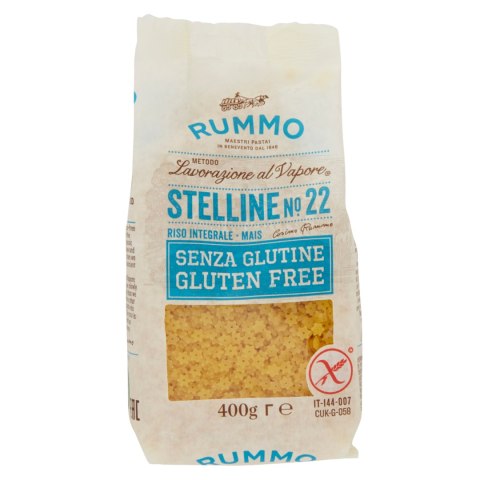 RUMMO STELLINE N.22 Włoski Makaron Gwiazdki 400g BEZGLUTENOWY RUMMO STELLINE N.22 Włoski Makaron Gwiazdki 400g BEZGLUTENOWY