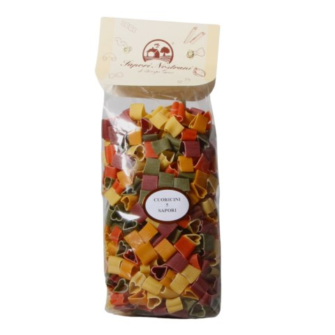 SAPORI NOSTRANI MAKARON SERCA 5 Smaków z Pszenicy Durum 500g Włochy SAPORI NOSTRANI MAKARON SERCA 5 Smaków z Pszenicy Durum 500g Włochy