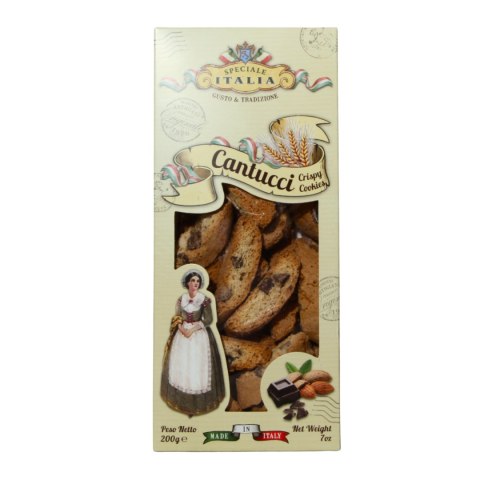SPECIALE ITALIA CIASTKA CANTUCCI z Czekoladą i Migdałami 200g