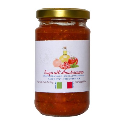 SPECIALE ITALIA Sugo Amatriciana Włoski Sos Pomidorowy z Boczkiem 180g SPECIALE ITALIA Sugo Amatriciana Włoski Sos Pomidorowy z Boczkiem 180g