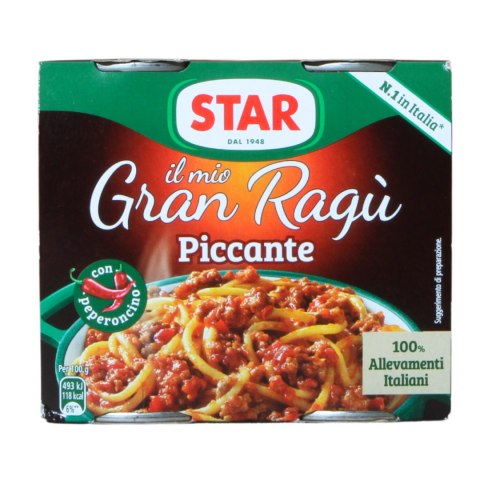 STAR GRAN RAGU Ostry Sos do Makaronu Peperoncino 2x180g STAR GRAN RAGU Ostry Sos do Makaronu Peperoncino 2x180g