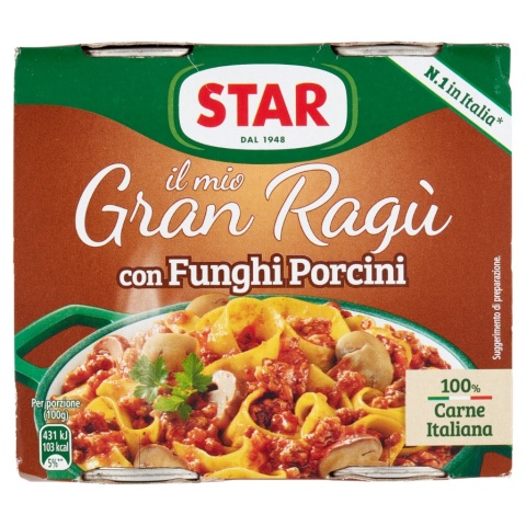 STAR GRAN RAGU Sos do Makaronu z Borowikami 2x180g