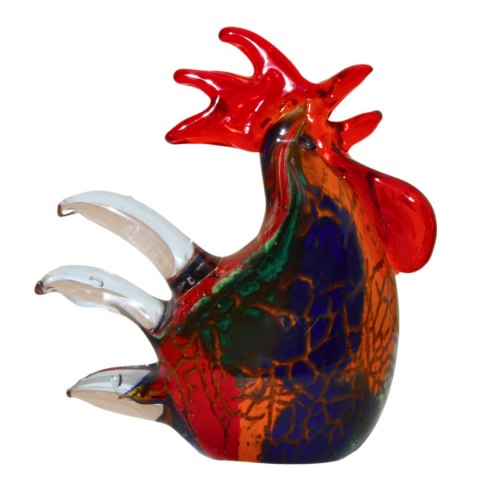 SZKLANA DEKORACJA Kogut Wielobarwny 12cm Typu MURANO SZKLANA DEKORACJA Kogut Wielobarwny 12cm Typu MURANO