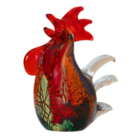 SZKLANA DEKORACJA Kogut Wielobarwny 12cm Typu MURANO SZKLANA DEKORACJA Kogut Wielobarwny 12cm Typu MURANO