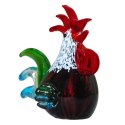 SZKLANA DEKORACJA Kogut Wielobarwny 15cm Typu MURANO