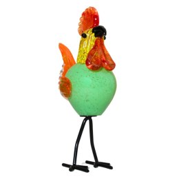 SZKLANA DEKORACJA Kogut Wielobarwny 28cm Typu MURANO