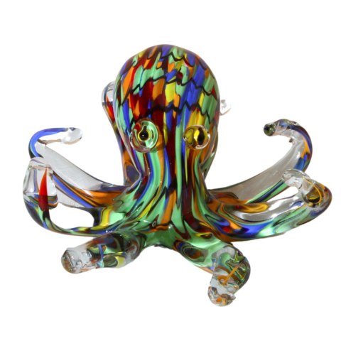 SZKLANA DEKORACJA Ośmiornica Wielobarwna 23cm Typu MURANO SZKLANA DEKORACJA Ośmiornica Wielobarwna 23cm Typu MURANO