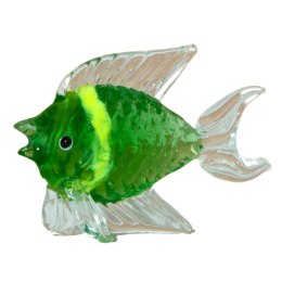 SZKLANA DEKORACJA Ryba Zielona 10cm