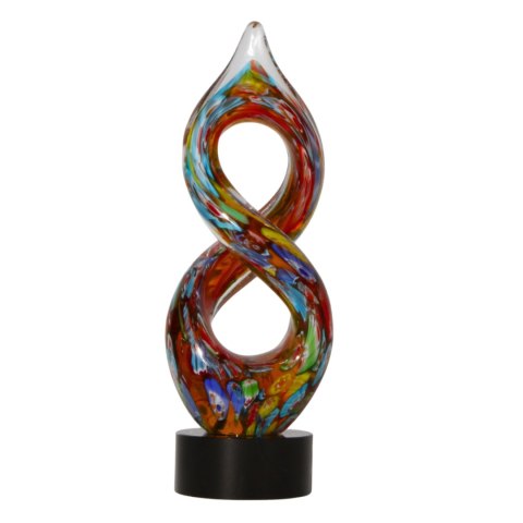 SZKLANA DEKORACJA Rzeźba Wielobarwna Wzór1 21cm Typu MURANO SZKLANA DEKORACJA Rzeźba Wielobarwna Wzór1 21cm Typu MURANO