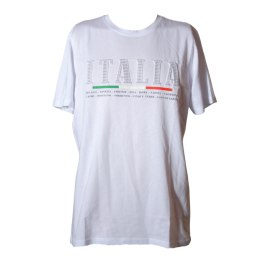 T-SHIRT KOSZULKA MĘSKA ITALIA Biała XL Włochy Italy